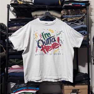 Fruit of the Loom White Graphic Tee